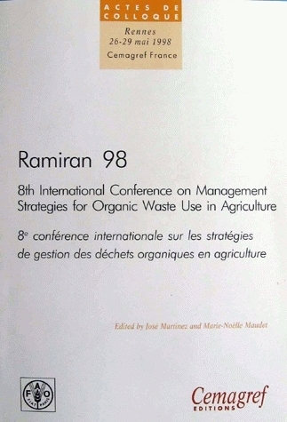 Ramiran 98 actes de la 8e conférence internationale sur les stratégies de gestion des déchets organiques en agriculture -  - Irstea